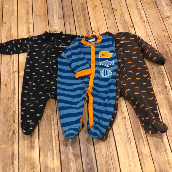 Carter's Other - 3pk baby footie pajamas
